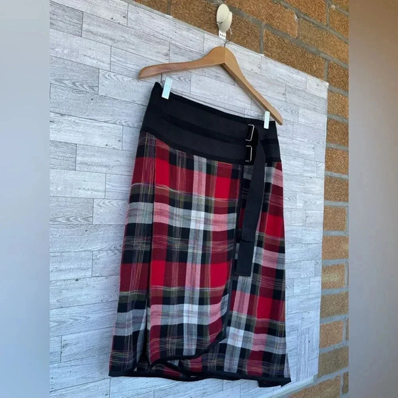 Public School Plaid Asymmetric Tartan preppy aesthetic skirt 6 - Picture 5 of 14